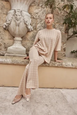 Aime Knit Pant (Beige)