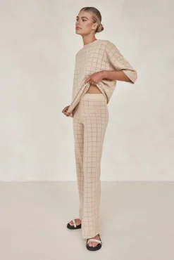 Aime Knit Pant (Beige)