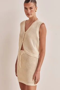 Alexi Knit Skirt (Beige)