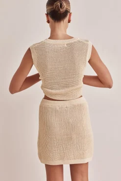 Alexi Knit Skirt (Beige)