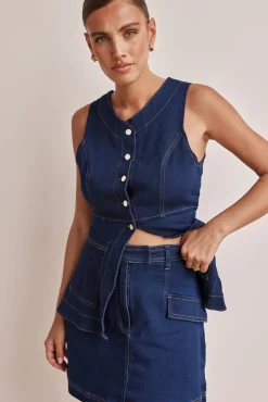 Amaia Mini Skirt (Blue)