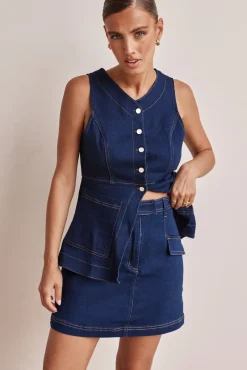 Amaia Mini Skirt (Blue)