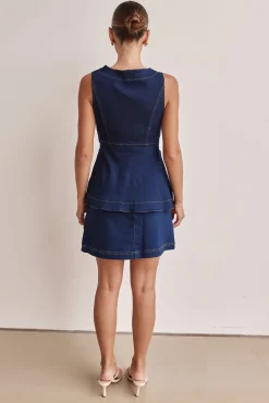 Amaia Mini Skirt (Blue)