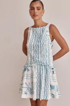 Amara Mini Dress (Blue)