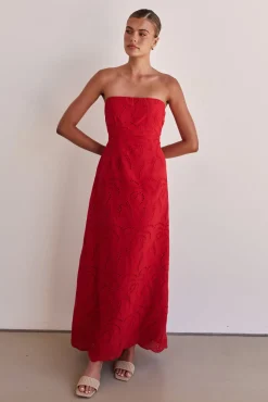 Angelica Maxi Dress (Red)