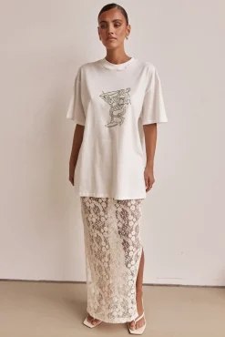 Ashton Maxi Skirt (Cream)