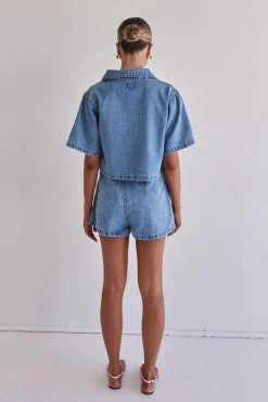 Astrid Denim Set (Light Blue)