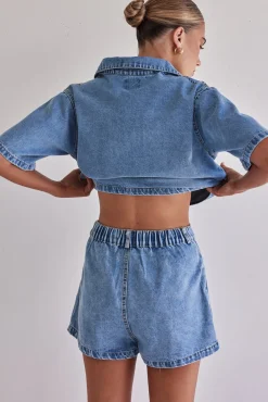 Astrid Denim Set (Light Blue)
