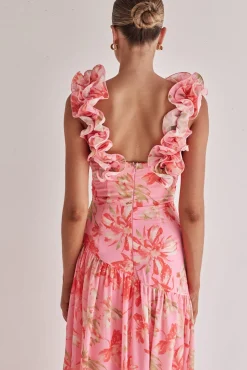Aurelia Maxi Dress (Pink)