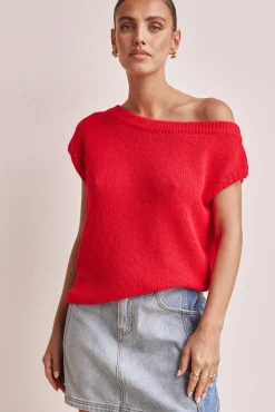 Bali Knit Top (Red)