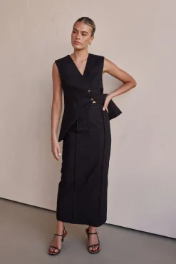 Blithe Maxi Skirt (Black)