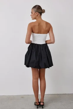 Brooklyn Mini Bubble Dress (Black)