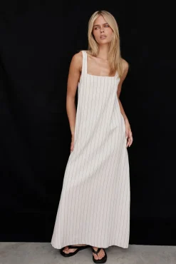 Cannes Maxi Dress (Beige)