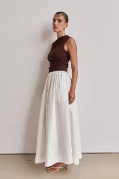 Charly Maxi Skirt (White)