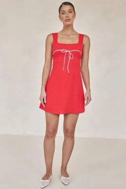 Cynthia Mini Dress (Red)