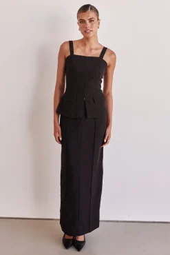 Daine Maxi Skirt (Black)