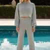 Della Knit Pant (Blue)
