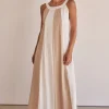 Delphine Maxi Dress (Beige)