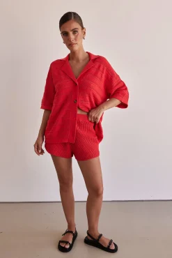 El Camino Knit Shorts (Red)