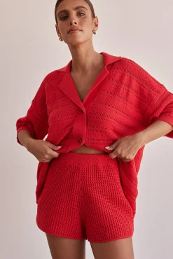 El Camino Knit Shorts (Red)
