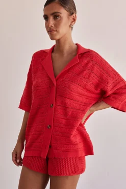 El Camino Knit Shorts (Red)
