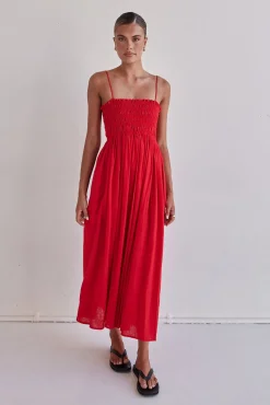 Estelle Maxi Dress (Red)