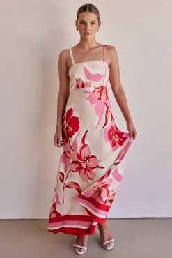 Flora Maxi Dress (Red)