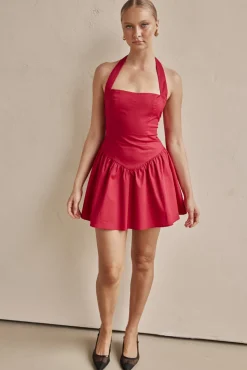 Geneva Mini Dress (Red)