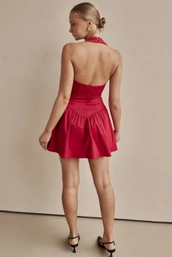 Geneva Mini Dress (Red)