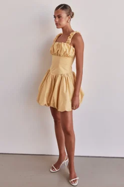Guinevere Mini Dress (Yellow)