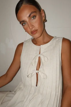 Harper Mini Dress (Cream)