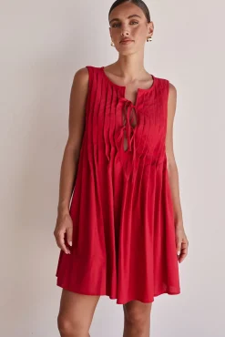 Harper Mini Dress (Red)