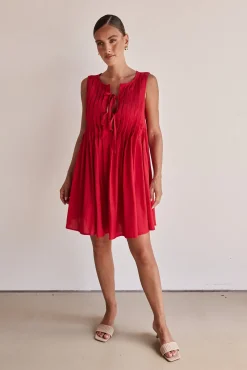 Harper Mini Dress (Red)