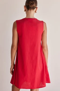 Harper Mini Dress (Red)