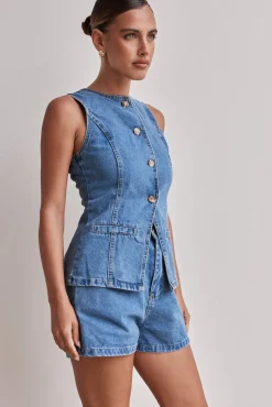 Jules Denim Set (Mid Blue)