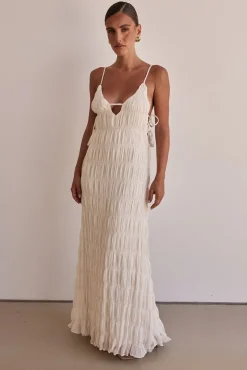 Mika Maxi Dress (Cream)