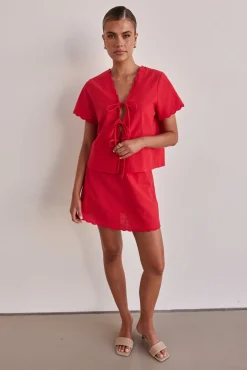 Minah Skirt (Red)