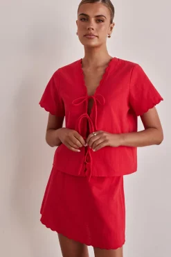Minah Skirt (Red)