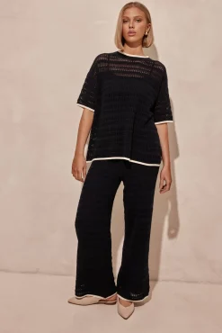 Roma Knit Pant (Navy)