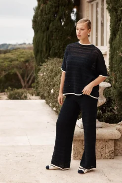 Roma Knit Pant (Navy)