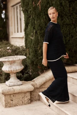 Roma Knit Pant (Navy)