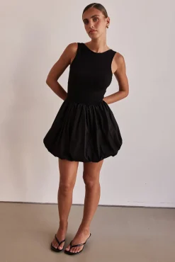 Rosamund Mini Dress (Black)