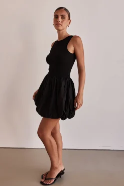 Rosamund Mini Dress (Black)