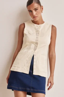 Scarlett Vest (Butter)