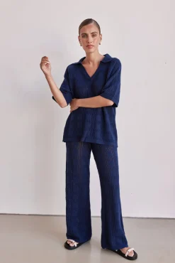 Sesia Knit Pant (Navy)
