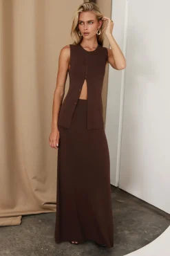 Silas Knit Top (Chocolate)
