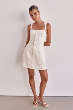 Skyler Mini Dress (Cream)