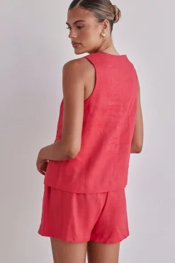 Sofia Vest (Red)