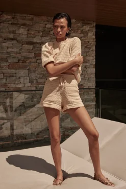 Sunset Hills Knit Top (Beige)