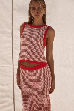 Val Knit Top (Red)